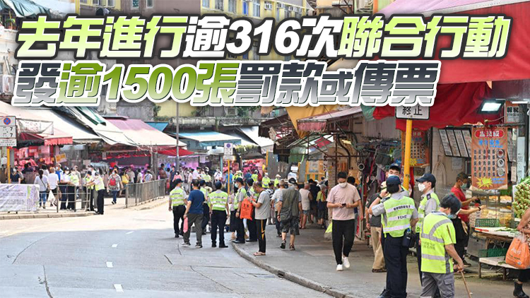 3日起食環署與警方於全港展開嚴厲執法行動 打擊店舖阻街