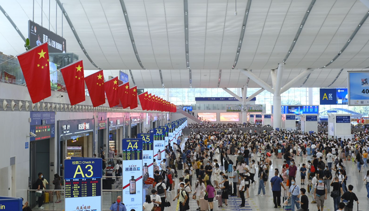 深圳國慶假期鉄路累計到發旅客335.53萬人次