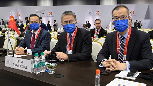 蕭澤頤出席印度國際刑警大會 商打擊跨國罪行