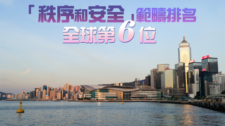 香港法治指數全球排名維持高位 港府：國安法下香港更加安全穩定