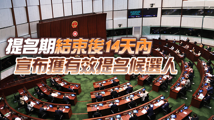 立法會選舉委員會界別補選提名期結束 共接獲六份提名表格