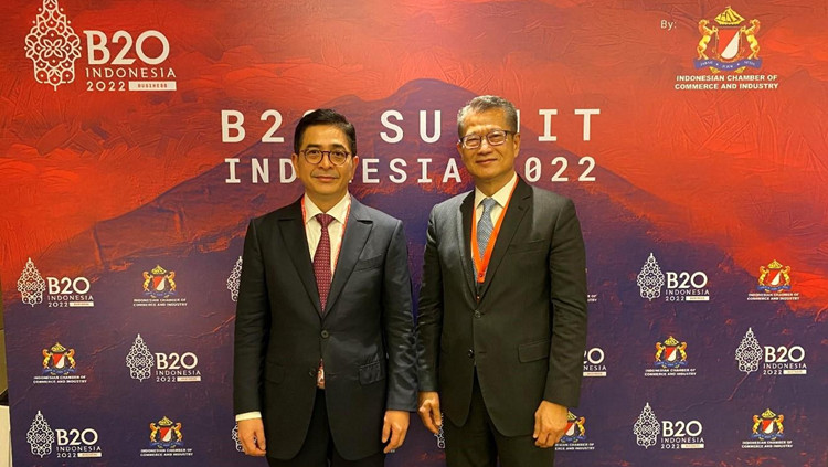 陳茂波抵達峇里島 向印尼工商界介紹本港優越營商投資環境