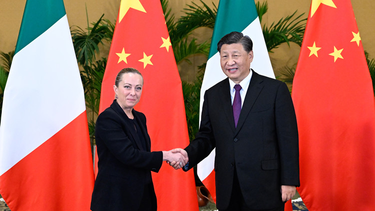習近平會見意大利總理梅洛尼