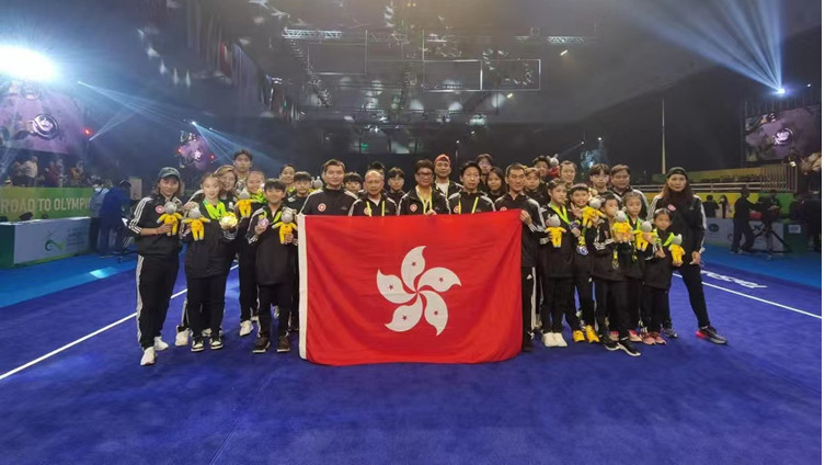 港隊代表於第八屆世界青少年武術錦標賽斬獲5金8銀8銅