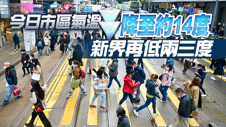 天文台：周末本港天氣顯著轉冷 周日及下周一氣溫跌至約9度