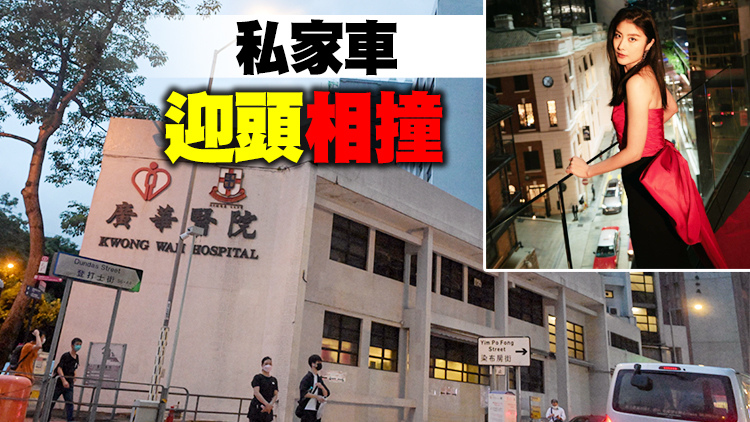 陳慧琳與兒子遇車禍 面部受傷送醫