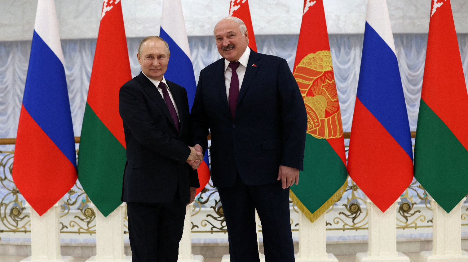 普京抵達白俄羅斯首都明斯克