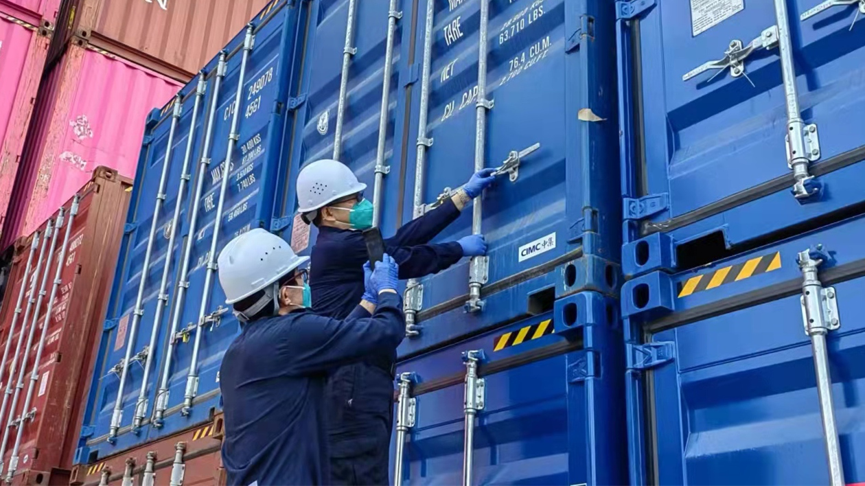 廣州國際港開出2023年首列中歐班列