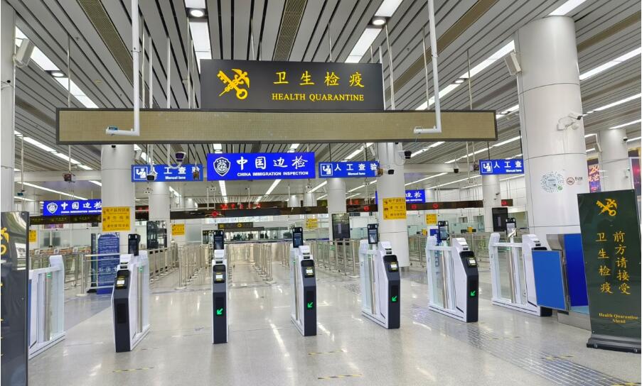 文錦渡口岸掛起紅燈籠 上新5G檢疫設備實現「秒過關」