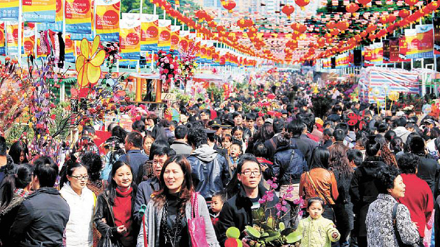 深圳迎春花市明日開啟 5條公交專線載市民「行花街」