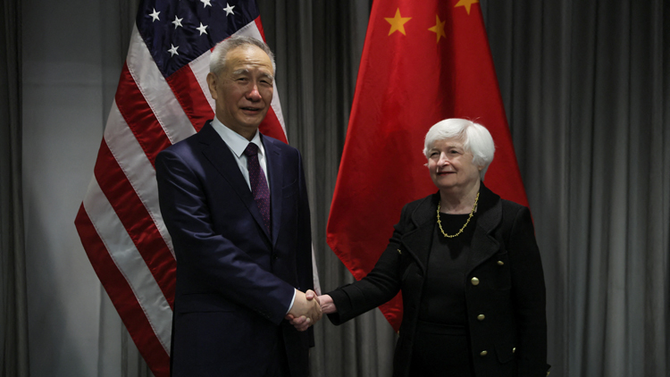 劉鶴與耶倫首次面對面會談 稱準備好深入務實交流
