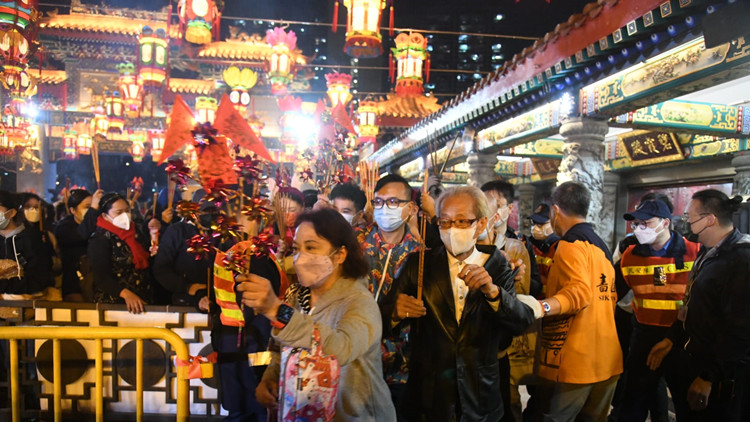 圖集｜黃大仙廟年三十頭炷香活動闊別兩年復辦