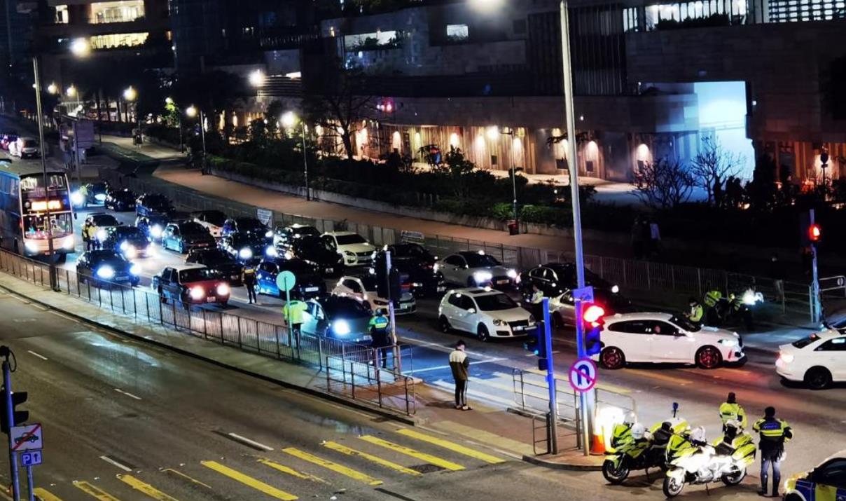 新春九龍區打擊非法賽車 九輛車涉非法改裝