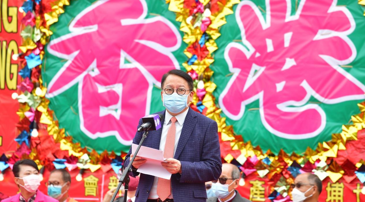 圖集｜林村許願樹拋寶牒等活動今年復辦 市民前來許願祈福