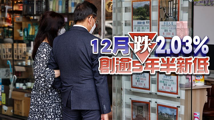 本港去年私宅樓價指數挫15.59% 結束連續13年升勢