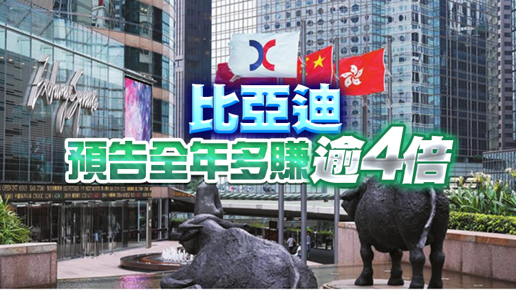 【開市焦點】港股高開120點 比亞迪升逾3%