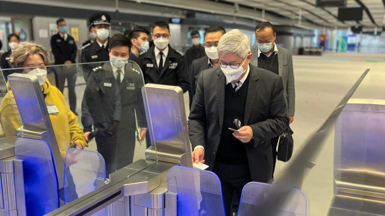 香園圍邊境管制站6日開通客運服務 區嘉宏到場視察準備工作