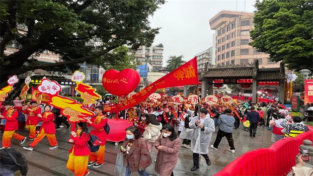 佛山禪城舉辦嶺南最具規模傳統民俗「行通濟」活動