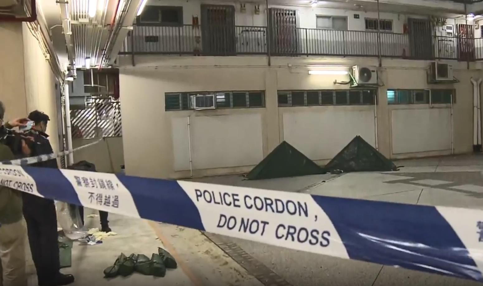 荃灣象山邨發生雙屍命案 夫婦墮樓自殺