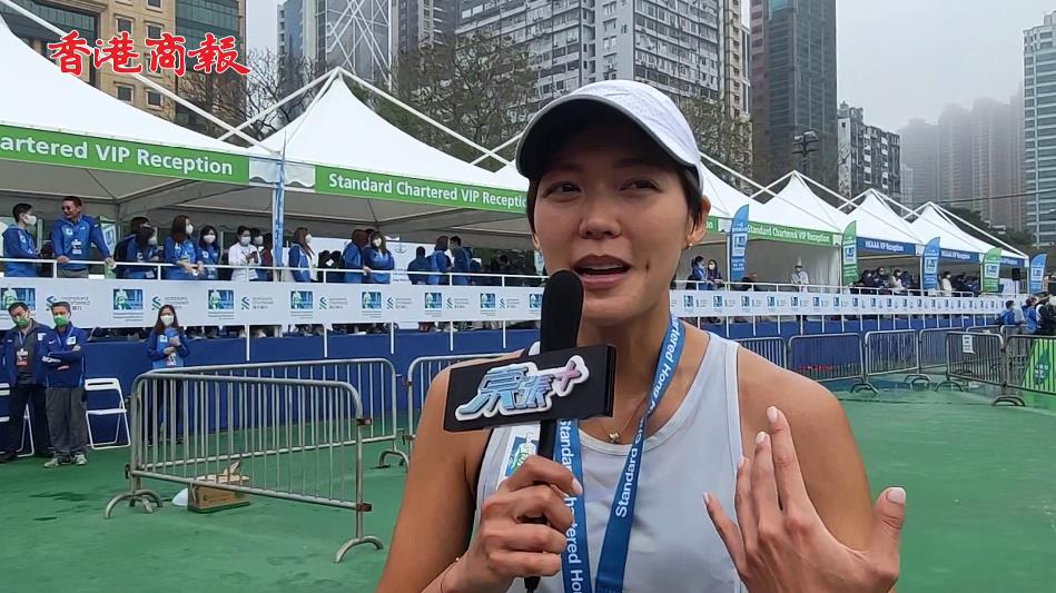 有片丨梁諾妍：為渣馬訓練兩月 今天仍有保留