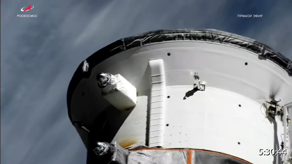 俄「進步MS-21」貨運飛船與空間站脫離  目前仍在軌