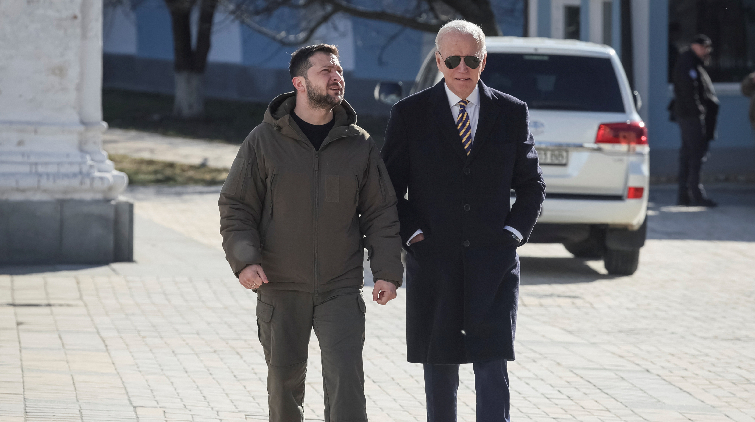 拜登突訪烏克蘭 稱將再向烏提供5億美元軍援