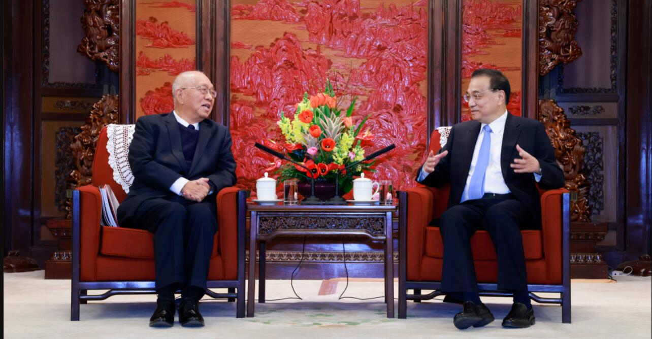 李克強會見國際著名數學家丘成桐