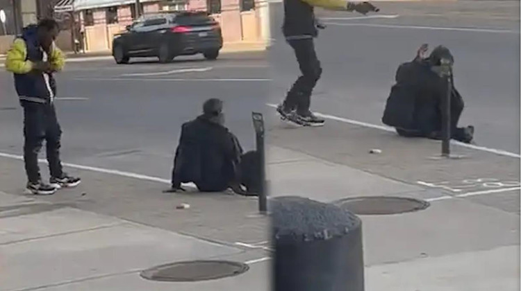 美國流浪漢被當街處決式射殺