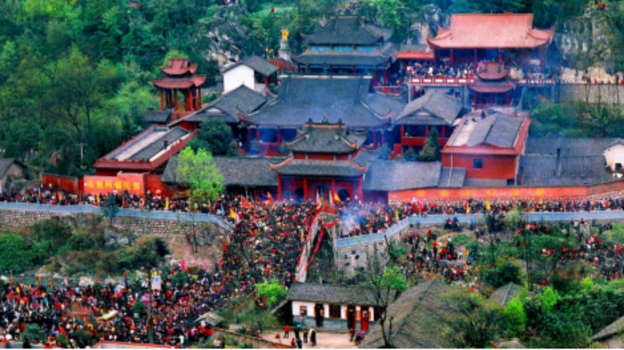 阔别三年 四川綿陽安州雎水春社踩橋重磅回歸