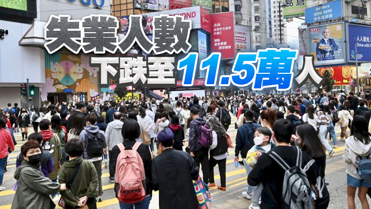 本港最新失業率回落至3.3% 零售業及運輸業持續改善