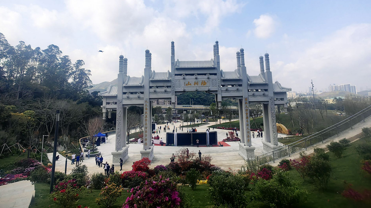 歷時三年！梧桐山風景區主入口正式開通