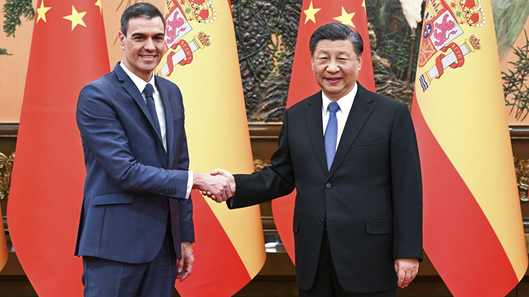 習近平會見西班牙首相桑切斯 雙方就烏克蘭危機交換意見