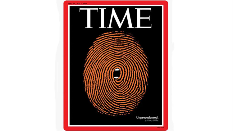 美國《時代》周刊出新封面 配文：史無前例