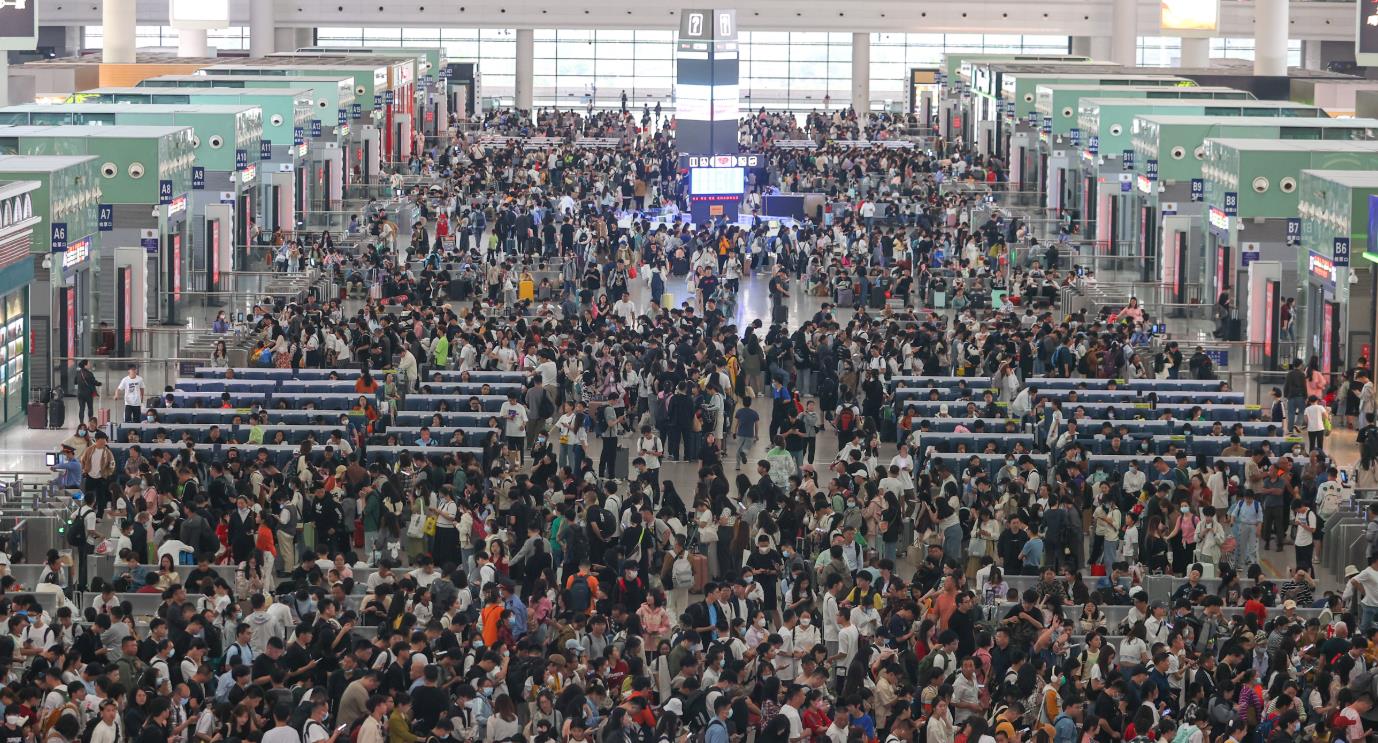 鐵路「五一」假期運輸期間共發送旅客1.33億人次