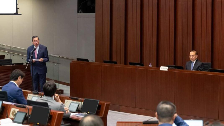 劉光源到立法會主持講座 就國際形勢和外交專題作與議員分享