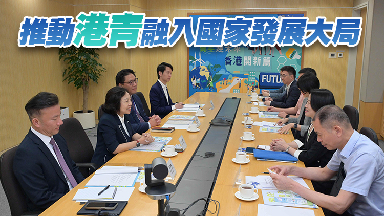 麥美娟晤3個內地訪問團 就兩地青年交流等工作交換意見