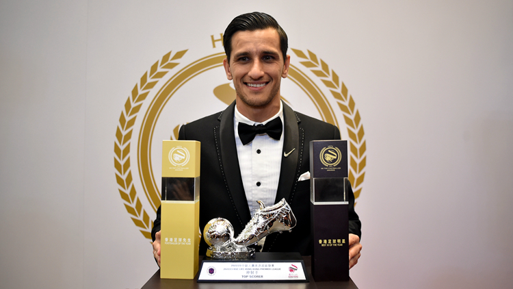 「香港足球明星選舉」頒獎禮舉行 傑志東方各奪5獎 明加索夫榮膺足球先生