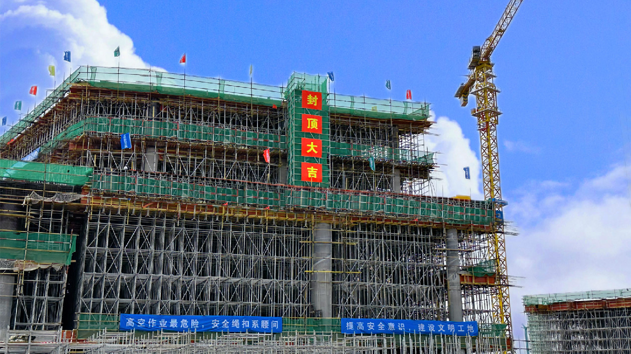 融通大灣區∣穗白雲機場T3航站樓主體結構進入全面衝刺階段
