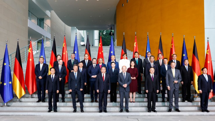 李強同德國總理朔爾茨共同主持第七輪中德政府磋商並舉行會談