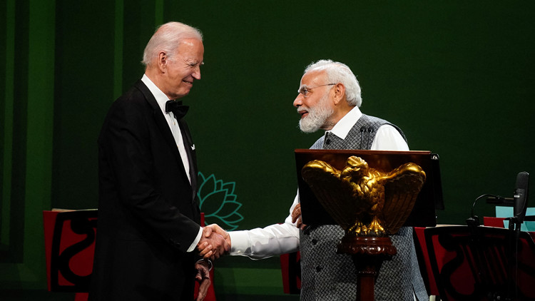 拜登與莫迪白宮會晤 美印擬加強科技與防務合作