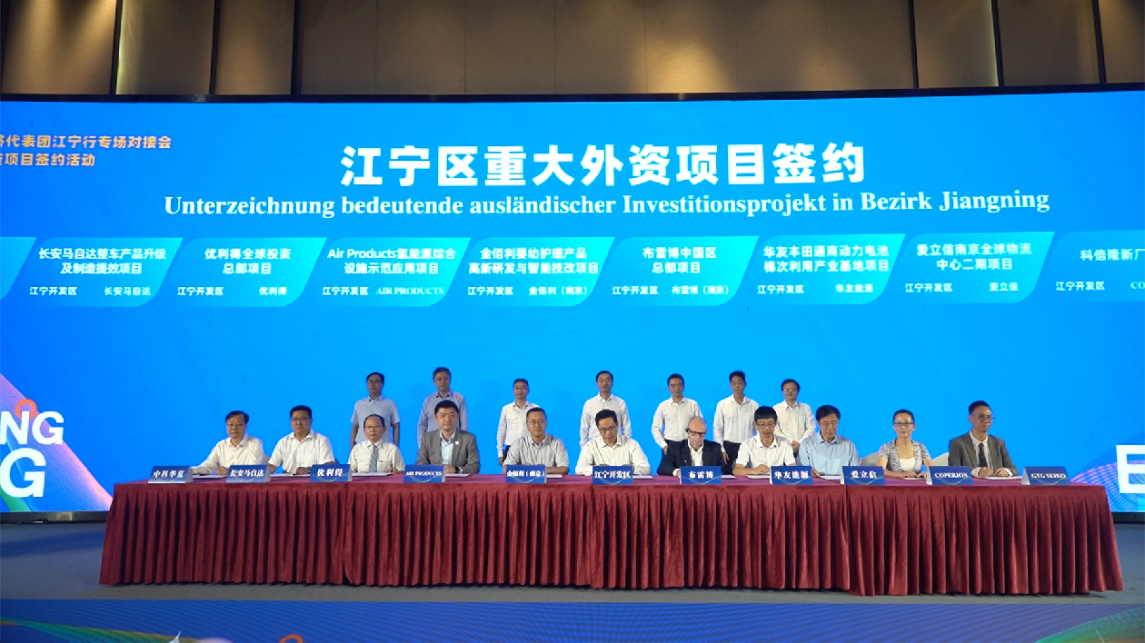 德國柏林創新經濟代表團來江寧考察