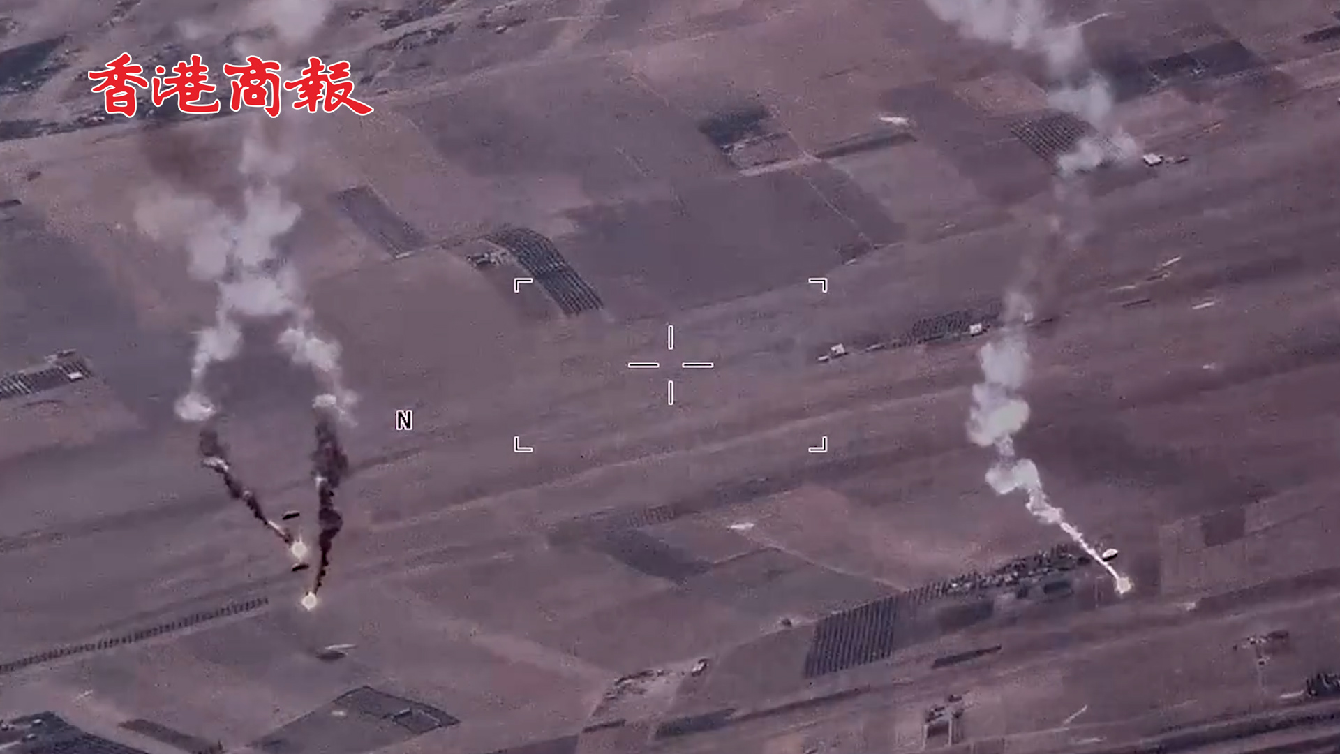 有片丨美俄軍機在敘利亞上空相遇了 俄軍SU-35戰鬥機在美軍MQ-9無人機前投放熱焰彈