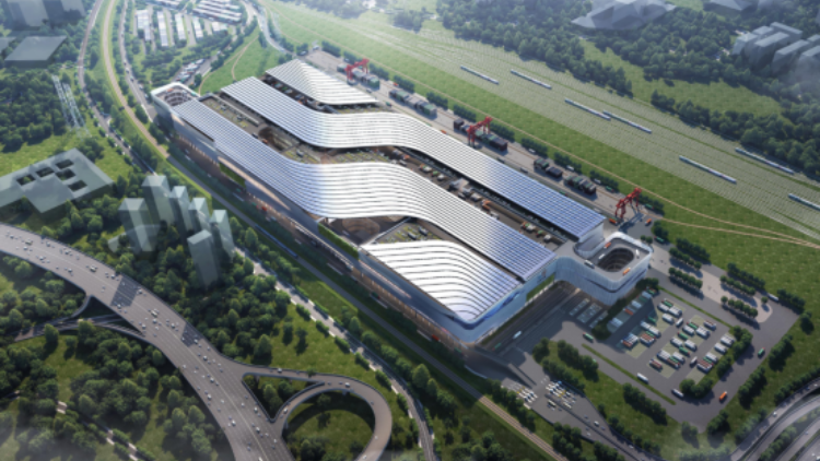 內地首宗鐵路貨場上蓋智慧物流園用地出讓