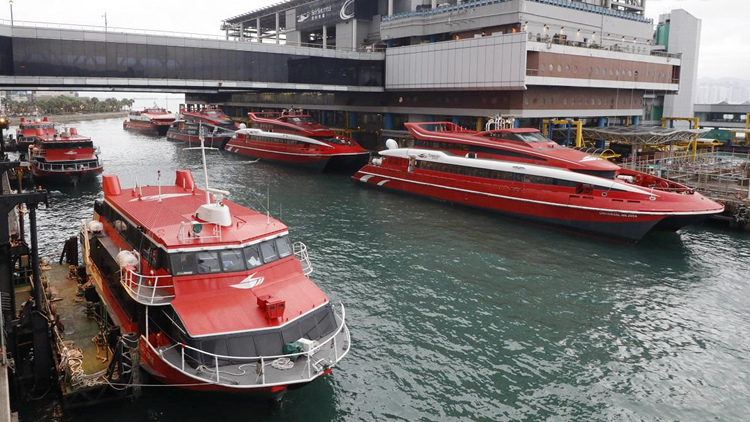 上環港澳客運碼頭及尖沙咀中國客運碼頭已恢復運作