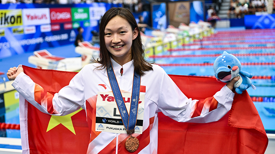 福岡世錦賽：李冰潔摘銅 覃海洋破亞洲紀錄