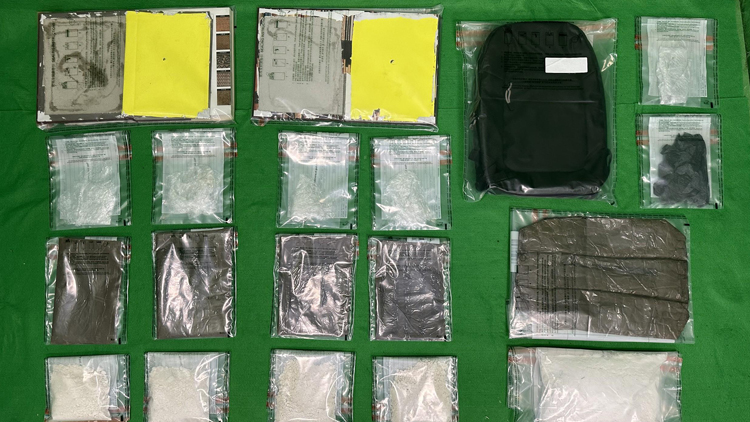 海關機場檢獲約220萬元懷疑可卡因 拘捕1名男子