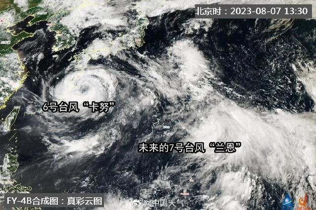 90度急轉彎！颱風卡努又朝着我國來了？山東局部雷雨 陣風9級