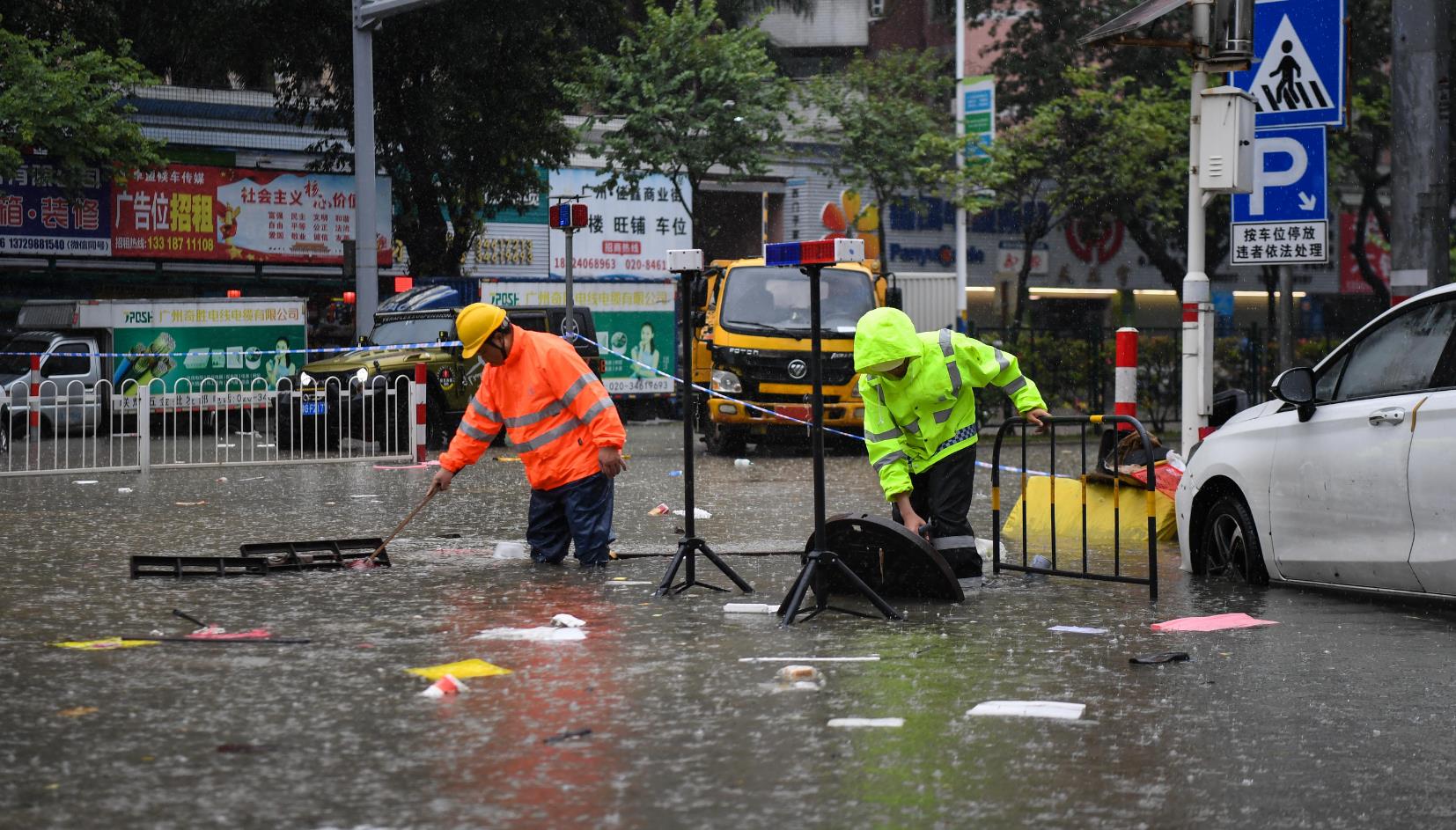 強降雨致珠三角多地發生內澇 廣東全省提前轉移8萬餘人