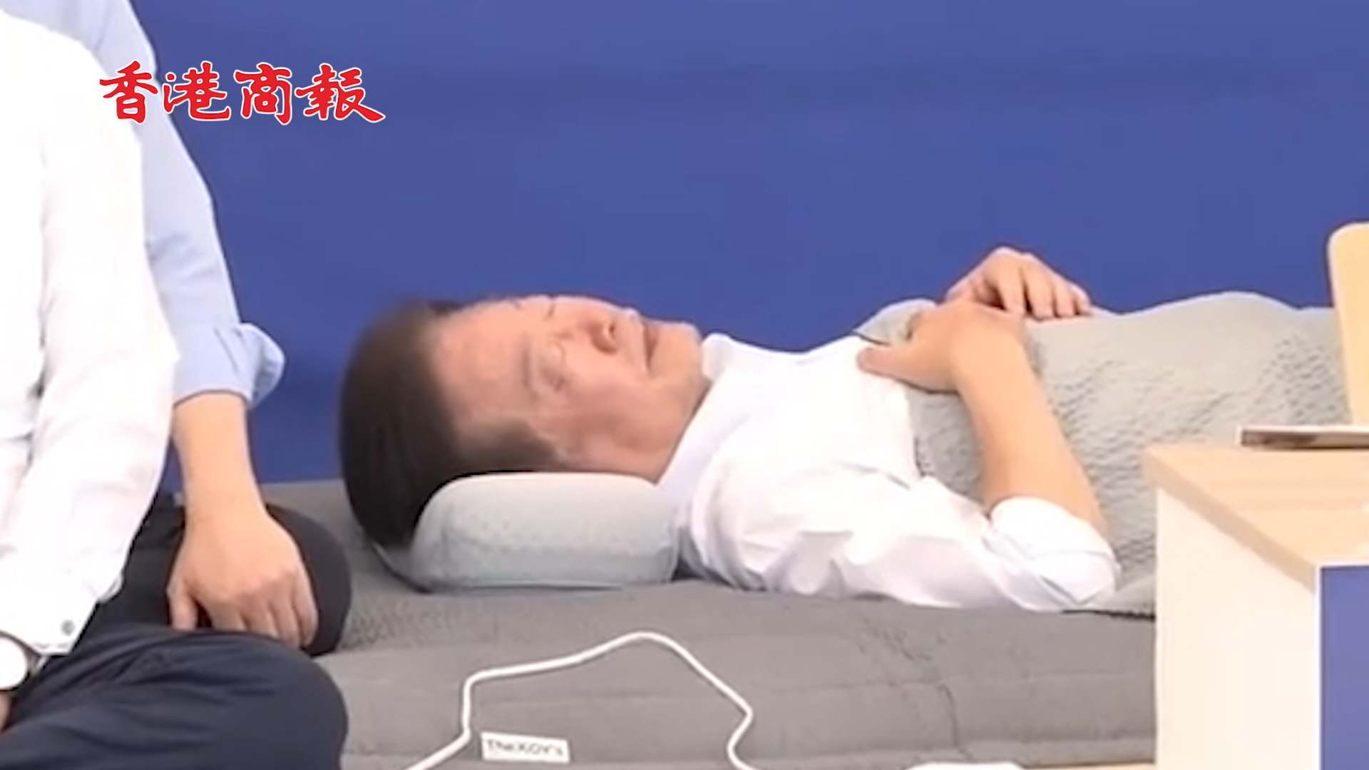 有片丨韓在野黨黨首抗議日本核污染水排海 絕食已9天躺地一動不動