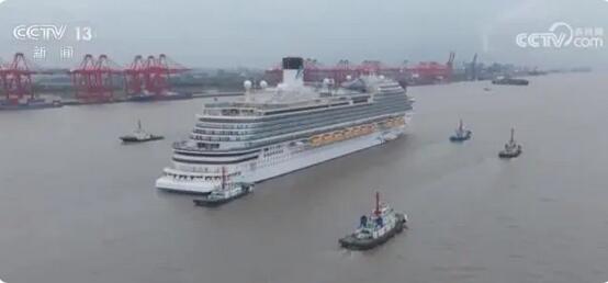 首艘中國國產郵輪第二次試航完成